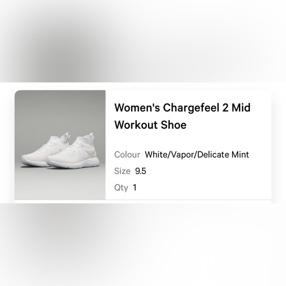 lululemon athletica Women's Chargefeel 2 Mid Workout Shoe - White - Picture 2 of 10